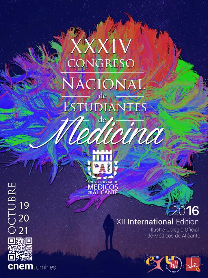 Cartel XXXIV Congreso Nacional de Estudiantes de Medicina