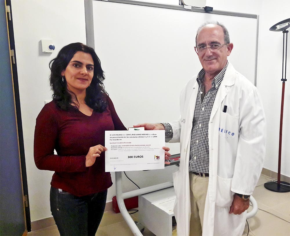 Carmen Escudero Fresneda guanyadora Concurs Jaime Merino vídeos Rotatoris UMH