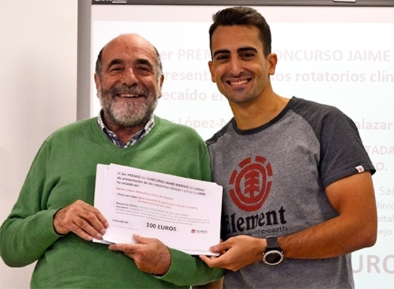 Carlos López Merchero 3er premio Jaime Merino Vídeos de los Rotatorios UMH